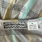 Cotton Express Vintage Plaid Midi Sleeveless, Size Medium Photo 3