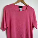 Sag Harbor VTG  Pink Short Sleeve Top Women’s Size XL square neckline Photo 1
