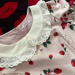 Ank rouge Japan kawaii dusty pink strawberry print dress S Photo 2