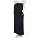 St. John Black Santana Knit Long Maxi Skirt Photo 2