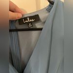 Lulus Blue Dress with Leg Cut-Out Photo 1