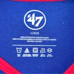 47 Brand 47 Texas Rangers Raglan Sleeve V-Neck Long Sleeve Tee Size Large Photo 1