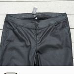 Lane Bryant NWT  High-Rise Super Stretch Skinny Black Coated Jeans Size 28 Photo 9