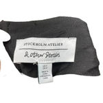 & Other Stories & Other Stories Dress Long Balloon Sleeve Ruffle Hem Drop Waist Black Size US 4 Photo 7