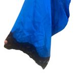 Frederick's of Hollywood Fredrick’s of Hollywood blue lace trim vintage shirt robe with belt size L/XL Photo 2