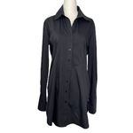 Finley Black Kaylynn Easy Button Front Tunic Shirt Photo 2