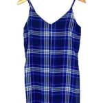 Tobi Blue Plaid Dress M Photo 0