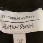Stockholm Atelier & Other Stories Black Sheer Mesh Long Sleeve Turtleneck Top 4 Photo 2