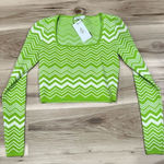 Stradivarius NEW  Square Neck Long Sleeve Women’s Small Photo 0