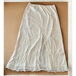 Vintage Opalaire Slip Skirt W/ Lace Hem & Middle Slit Medium Antron III Nylon M Photo 0