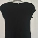 EXPRESS Faux Wrap Knot Front Cap Sleeve Dress Womens XS Little Black Dress Photo 6