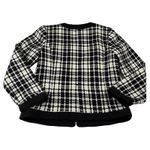 Christopher & Banks Christopher Banks Wool Blend Tweed Cardigan Jacket Women' Size Large Check Open Photo 1