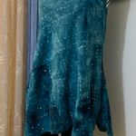 Dress Top Teal Festival Blue Size M Photo 0