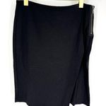 CAbi Side Zip Asymmetrical Pencil Skirt Black Size 4 Photo 0