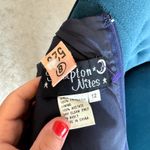 VTG Hampton Nites Sleeveless Lined Cocktail Dress w/ Neck Scarf Women's Size 12 Blue Photo 6