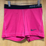 Nike  Pro Women's Bright Pink Athletic Shorts - Size Large Photo 0