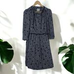 Anthropologie Anthro Maeve Galen Tassel Tie Chevron Dot Shift Dress Photo 4