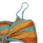 Princess Polly Alicia Mini dress Striped Orange and Blue Cutout Dress Photo 7