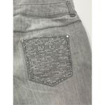 Chico's platinum gray crop denim pant size L/12 Photo 3