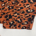 Cato Plus 2X 18W/20W Blouse Short Sleeve Leopard Animal Print Short Cuff Sleeve Photo 3