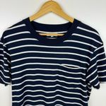 Madewell Womens Navy and White Striped T-Shirt Dress Sz S | Everyday Nautical Photo 4
