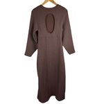 Free People Gabby Boho Textured Seamless Midi Dress in Coconut Shell Size Medium Photo 5