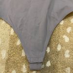 Babaton  Aritzia purple grey high neck snap button bodysuit women’s size medium Photo 2