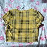Papaya 🍂 plaid yellow crop top🍂 Photo 2