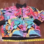 Vintage 80s 90s Olympic Korea Reversible colorful abstract paint Jacket Small Photo 4