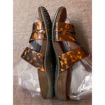 Vionic Skylar Tortoiseshell Brown Adjustable Orthotic Slide Sandals Size 7 Photo 4