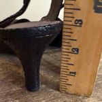 Life Stride  Black Slingback Heels Shoes Women’s Size 8.5 Flower Pattern Office Photo 9