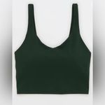 OFFLINE By Aerie Real Me Low Key Longline Sports Bra Green Small NWT Photo 3
