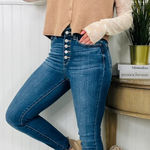 Judy Blue  PENELOPE HIGH RISE BUTTON FLY SKINNY fit jeans, size 14w, Jb82319md-pl Photo 0