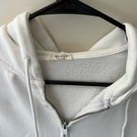 Brandy Melville White hoodie zip up Photo 1