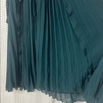 Lulus  Never A Dull Moment Emerald Green Tie-Strap Pleated Midi Dress Large NWT Photo 9