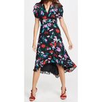 Parker Silk Blend Jeweled Floral Hezzy Midi Dress Size 4 Retail $418 Photo 2