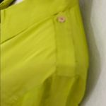 Trina Turk  Women's Silk Blend Button Down Blouse, Laguardia Lime, Size XL, NWT Photo 4