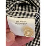 Peter Millar  Black And White Gingham Long Sleeve Button Down Ruffle Trim Top XS‎ Photo 6