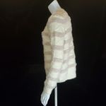 Fate Cream & Tan Striped Sweater (S) Tan Photo 2