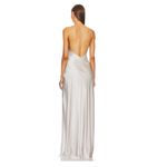 NWT Ser.o.ya Amina Silk Maxi Dress in Silver Sz Small $495 Photo 7