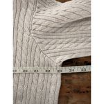 Jeanne pierre A6 ‎ Cable Knit Turtleneck Sweater Women's Medium Cotton Beige Photo 3