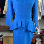 Muxnn Suddenly Fem Inspired Perfect Blue Peplum Dress Photo 2