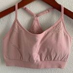 Fabletics Pink Pullover Low Impact Sports Bra Yoga Athleisure Studio XS Photo 0