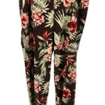 Tommy Bahama Silk Pants Hibiscus Stretch Straight Drawstring Brown 16 40"x32" Photo 1