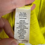 Soft Surroundings  Pintuck A-Line Yellow Dress Medium Cotton Stretch Comfy Lounge Photo 5