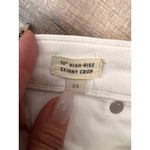 Madewell 10" High Rise Skinny Crop White Jeans Button Fly Size 25 Photo 6