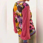 BLANK NYC Blank $130 Bl-nk Bl^nk Anthropologie Contrast Eyelet Pullover. Bohemian Floral Photo 1