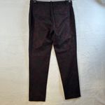 Ann Taylor  Burgundy Black Floral Jacquard Dress Pants Size 2 Photo 1