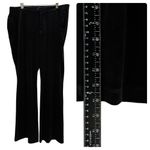 Good American Black Velvet Flare Pant Plus Size 3XL Holiday Cocktail Party Photo 8