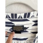Pendleton  Women's Terra Tunic Blouse Pull Over Geometric Blue White Size XL Photo 6